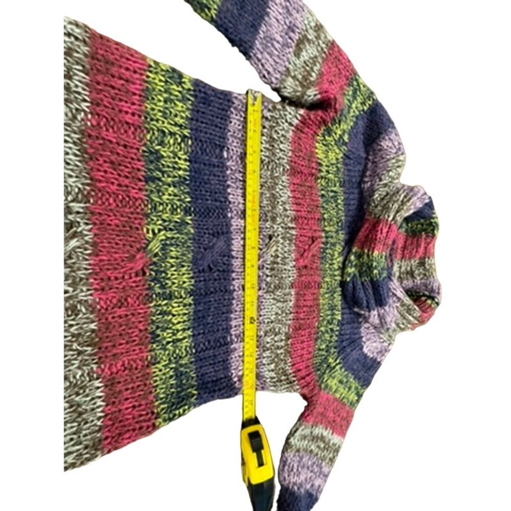 "NEW DIRECTION",Colorful, Size M , Soft‎ and Fuzzy ,MOHAIR?,Cowl Neck Sweater - Picture 8 of 9